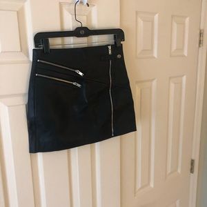 Zara faux leather mini skirt